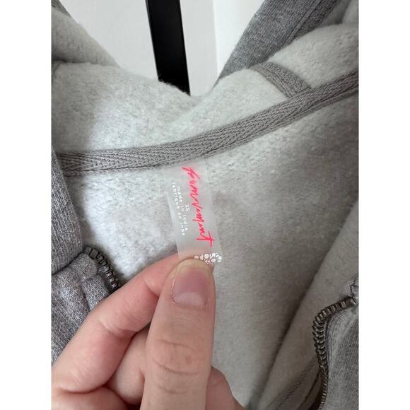 Free People Movement Gray Sleeveless Hooded Jumpsuit NWT - Picture 8 of 9